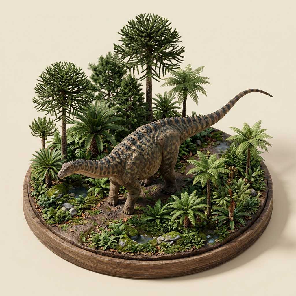 Apatosaurus diorama