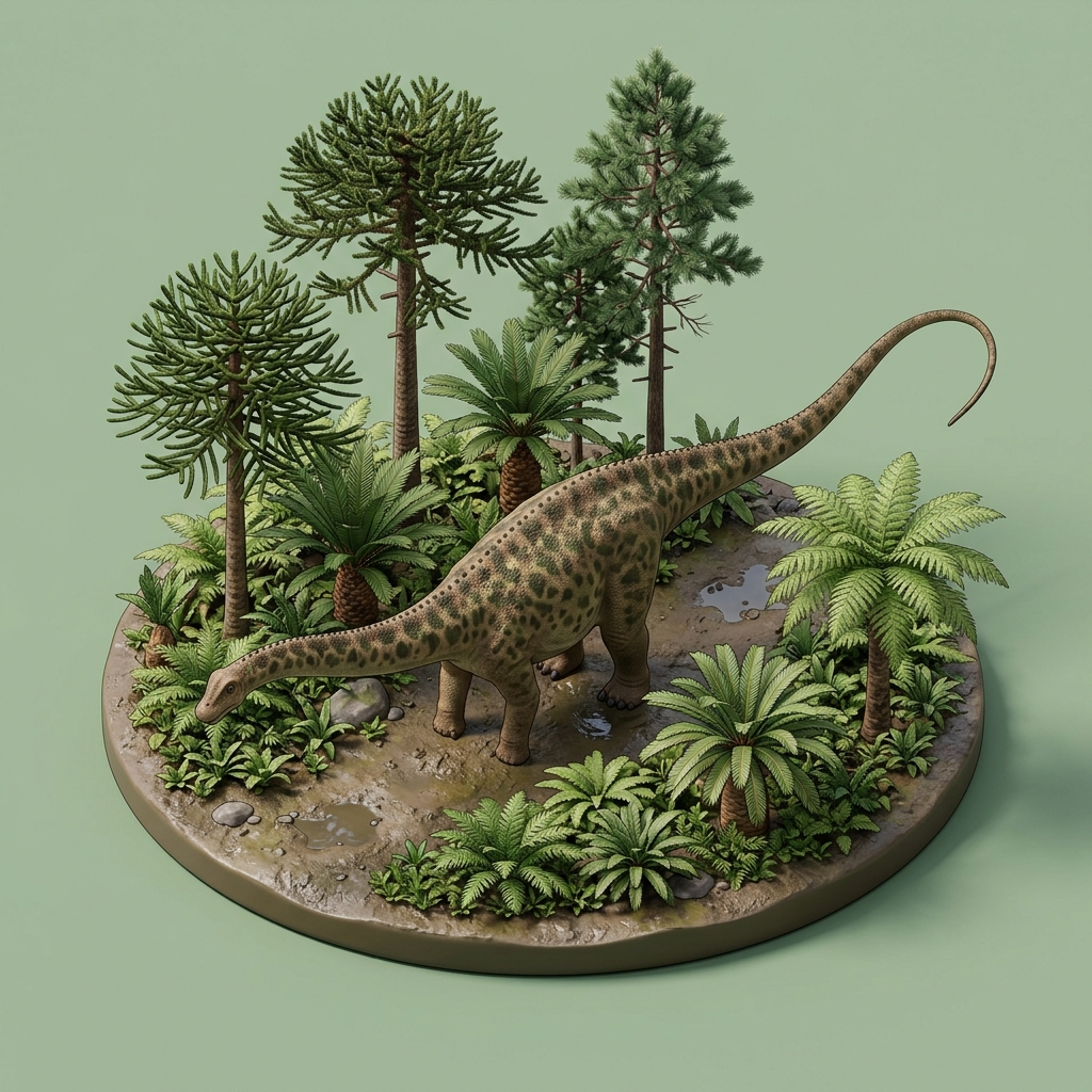 Diplodocus diorama