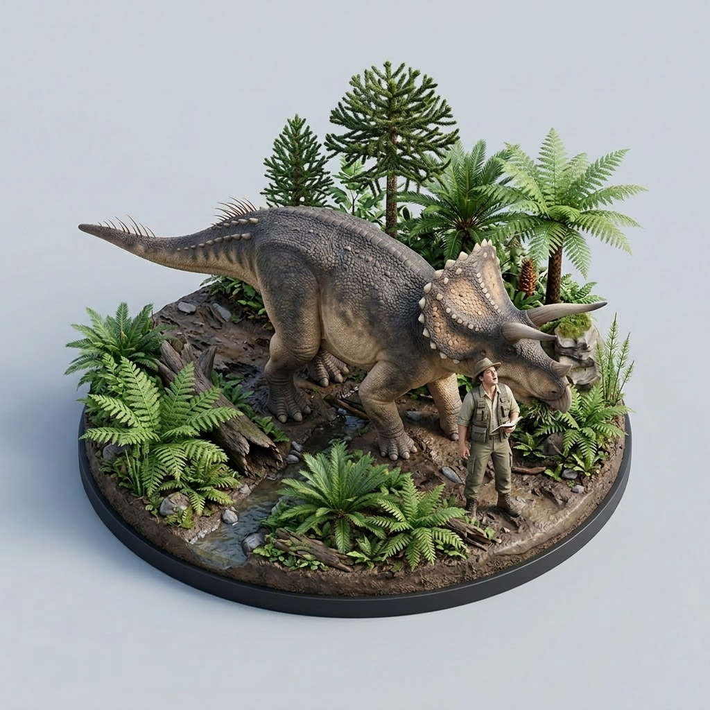 Triceratops scale
